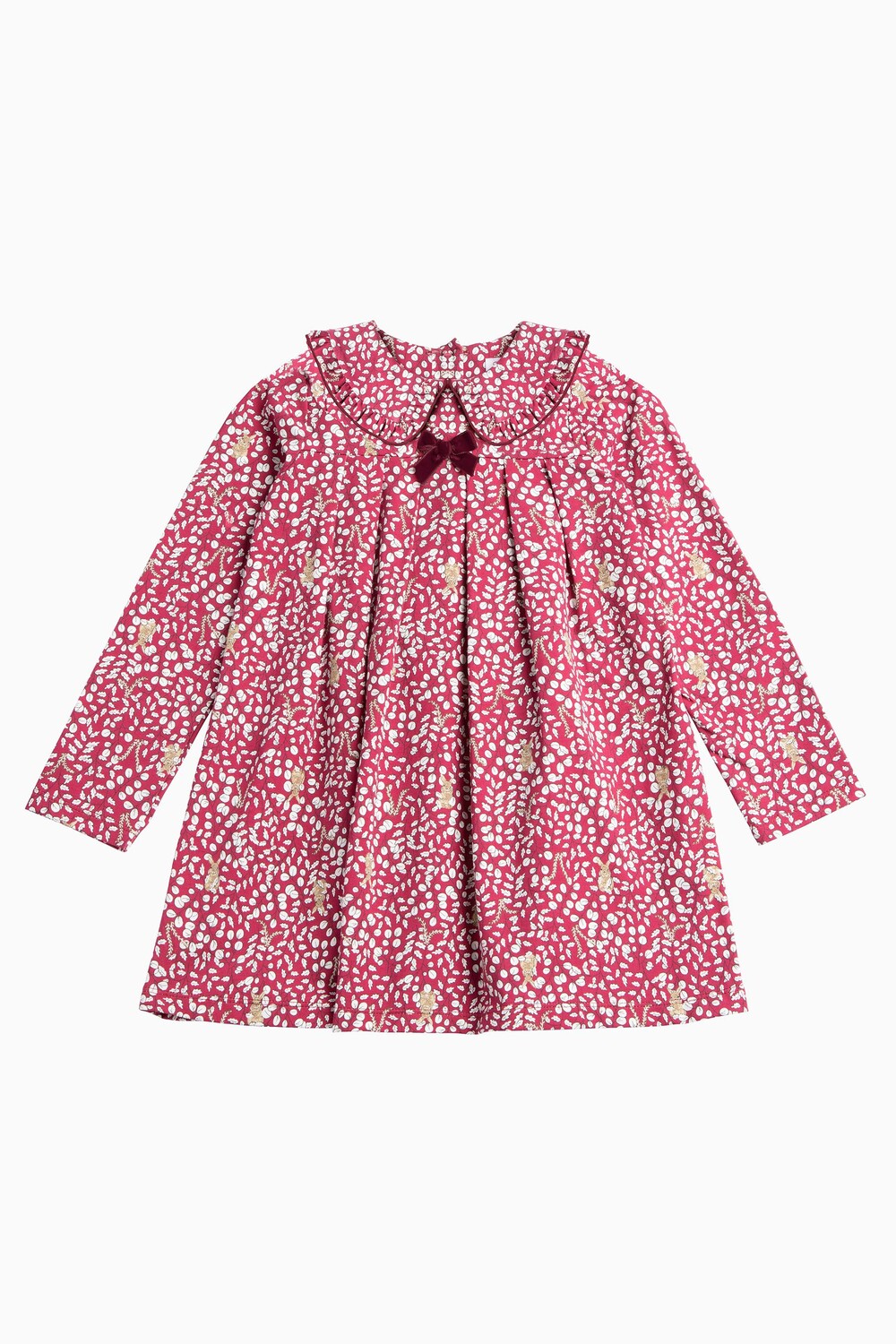 

Платье Red Woodland с воротником и мотивом кролика Trotters London, красный