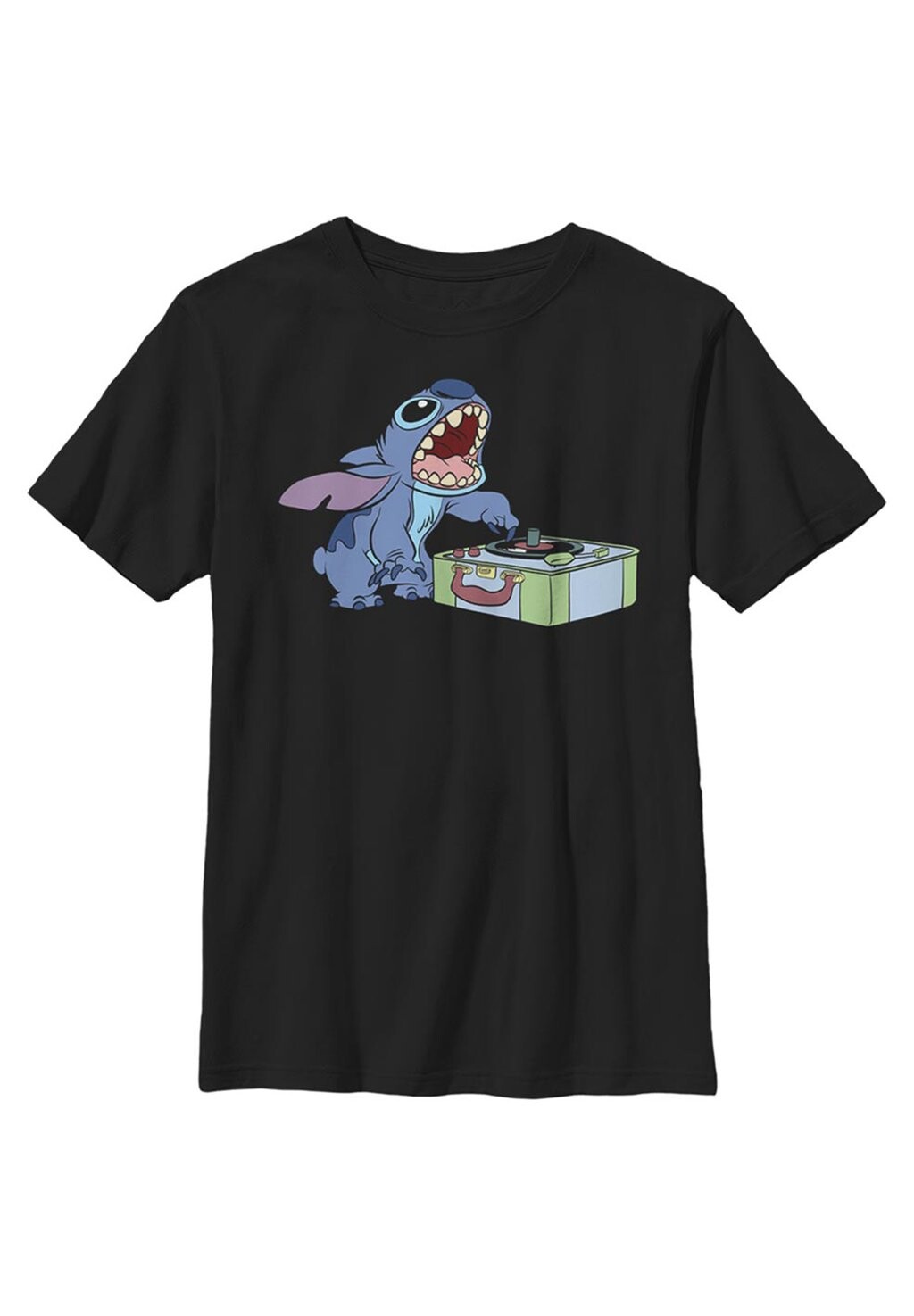 

Футболка с принтом Disney Lilo & Stitch Dj Stitch Disney, черный