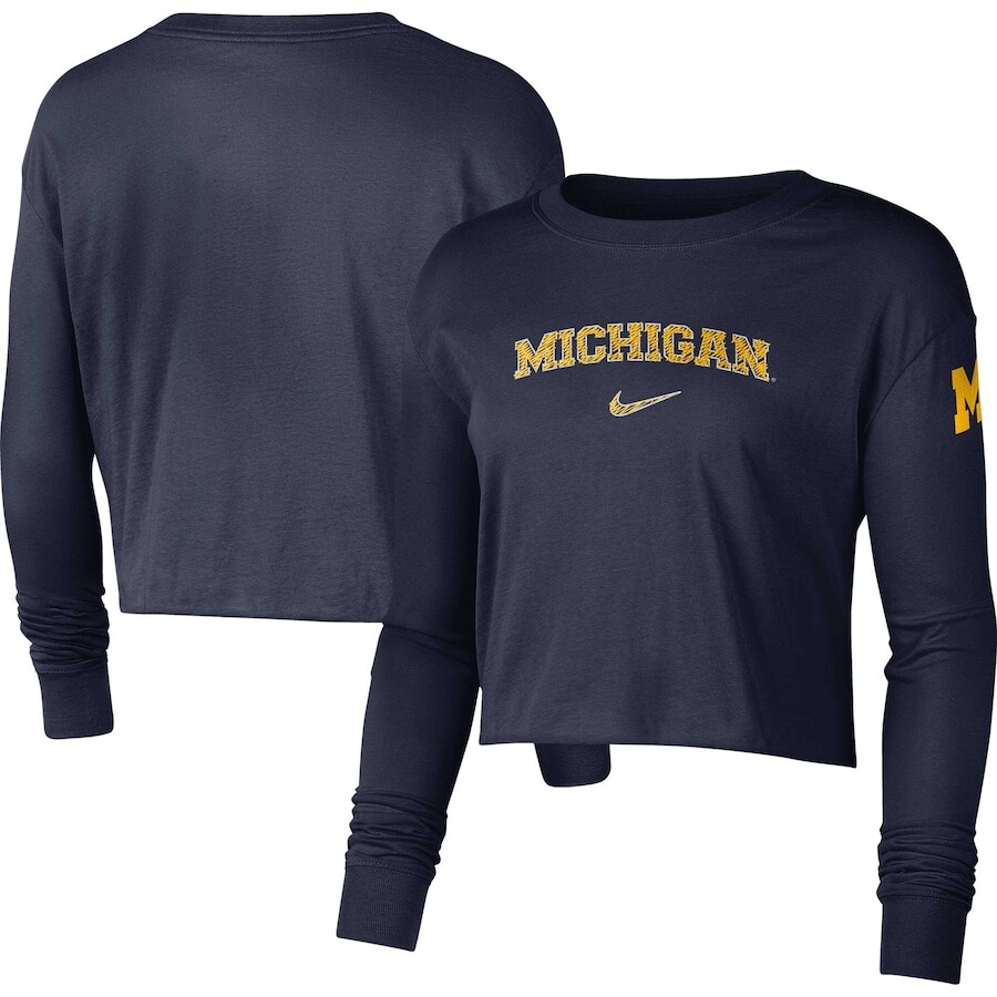 

Футболка с длинным рукавом Nike Michigan Wolverines, нави
