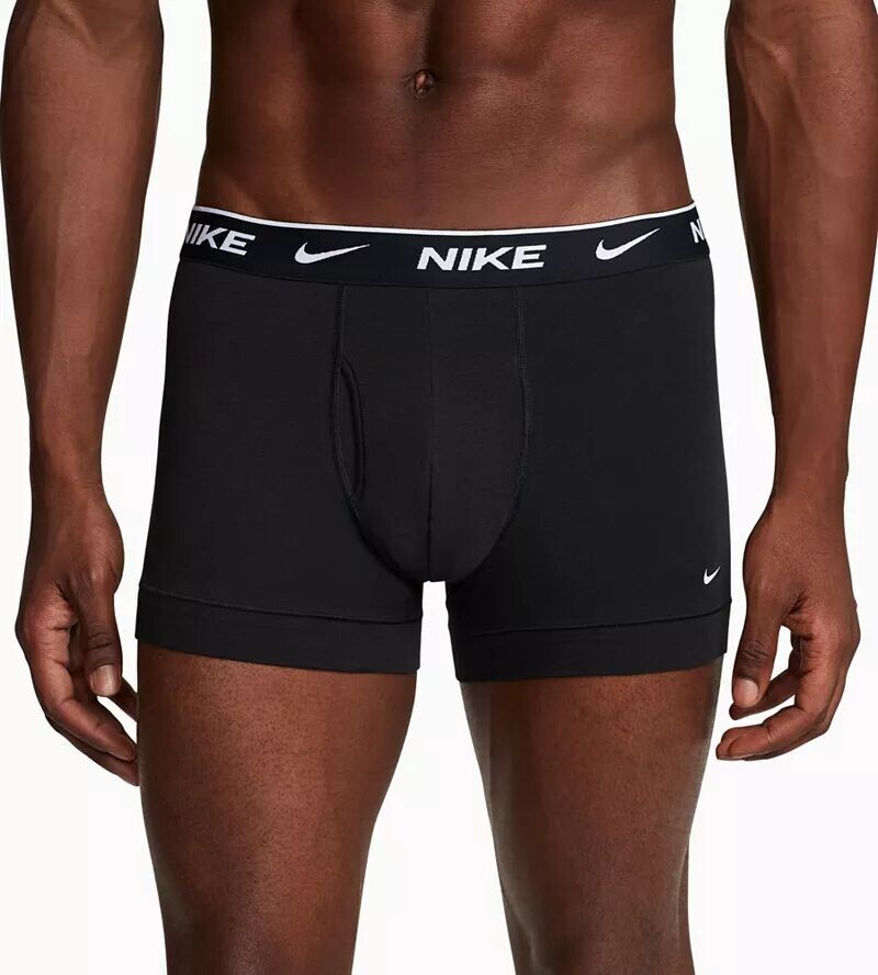

Мужские хлопковые эластичные плавки Nike Dri-FIT Essential — набор из 3 штук, черный