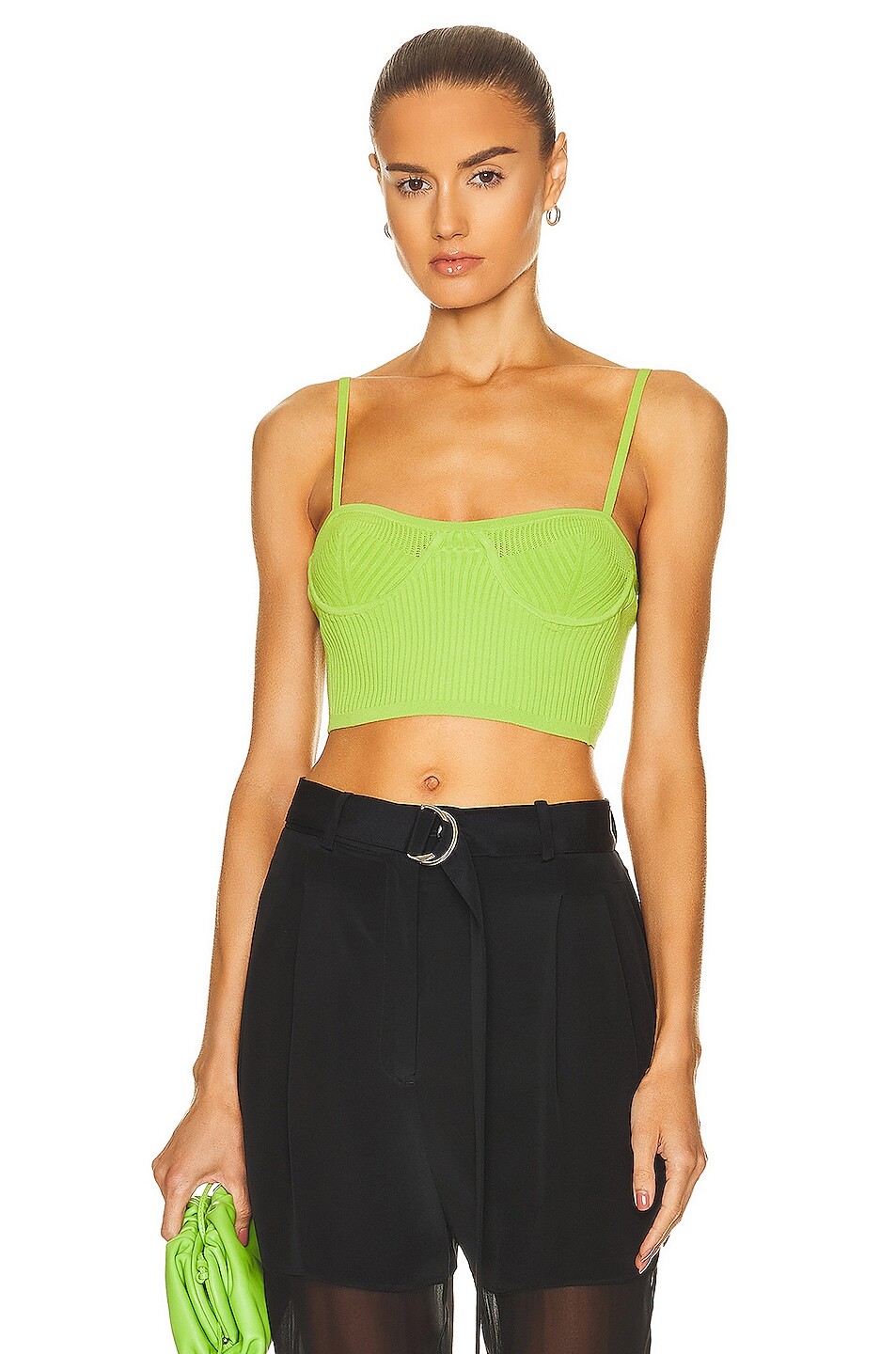 

Бюстгальтер Helmut Lang Warped Eyelet, цвет Parrot