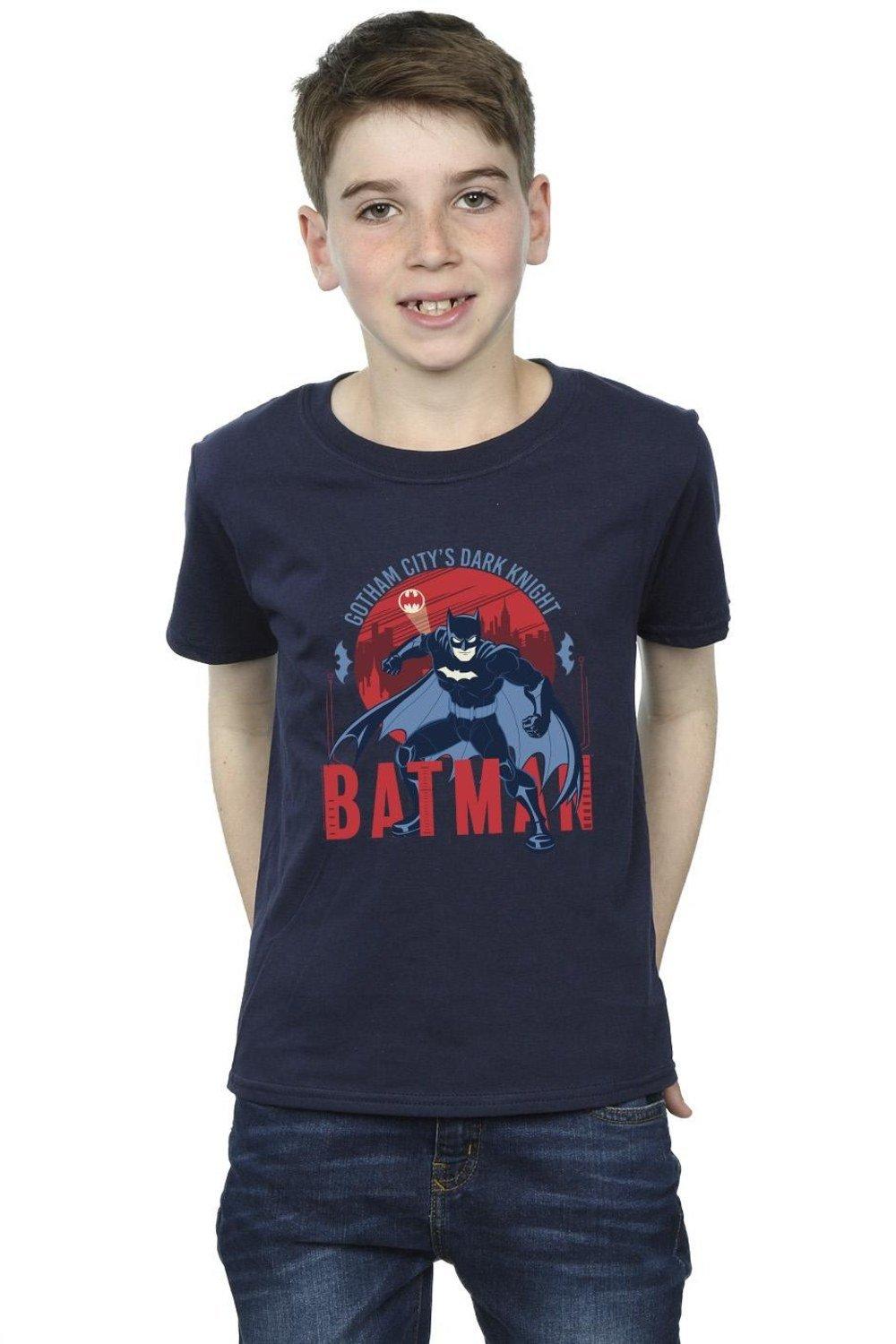картина dc comics бэтмен – готэм Футболка «Бэтмен Готэм-сити» DC Comics, темно-синий