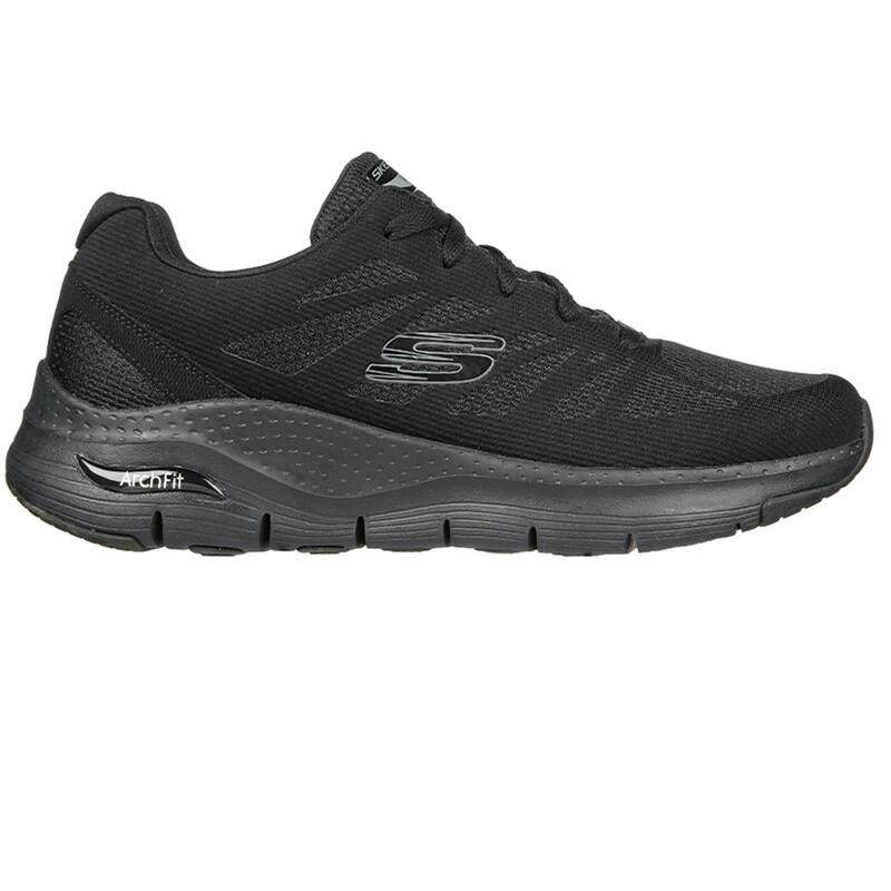 

Мужские кроссовки Skechers для ходьбы 232042_BBK Черный со шнурками, цвет azul