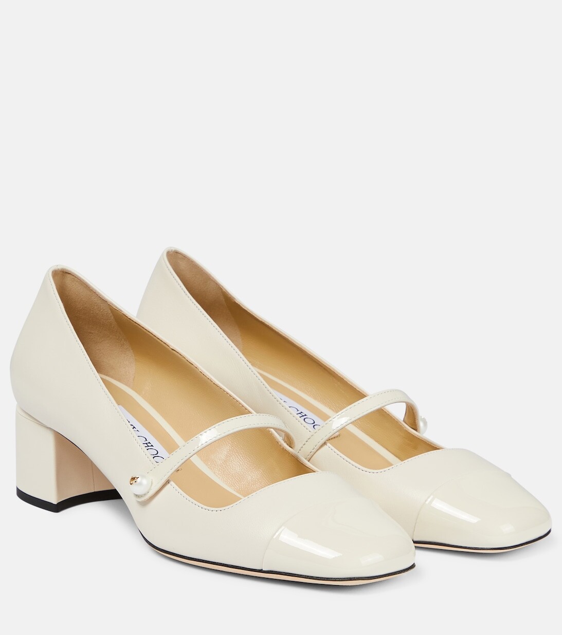 

Кожаные туфли Elisa 45 Jimmy Choo, нейтральный