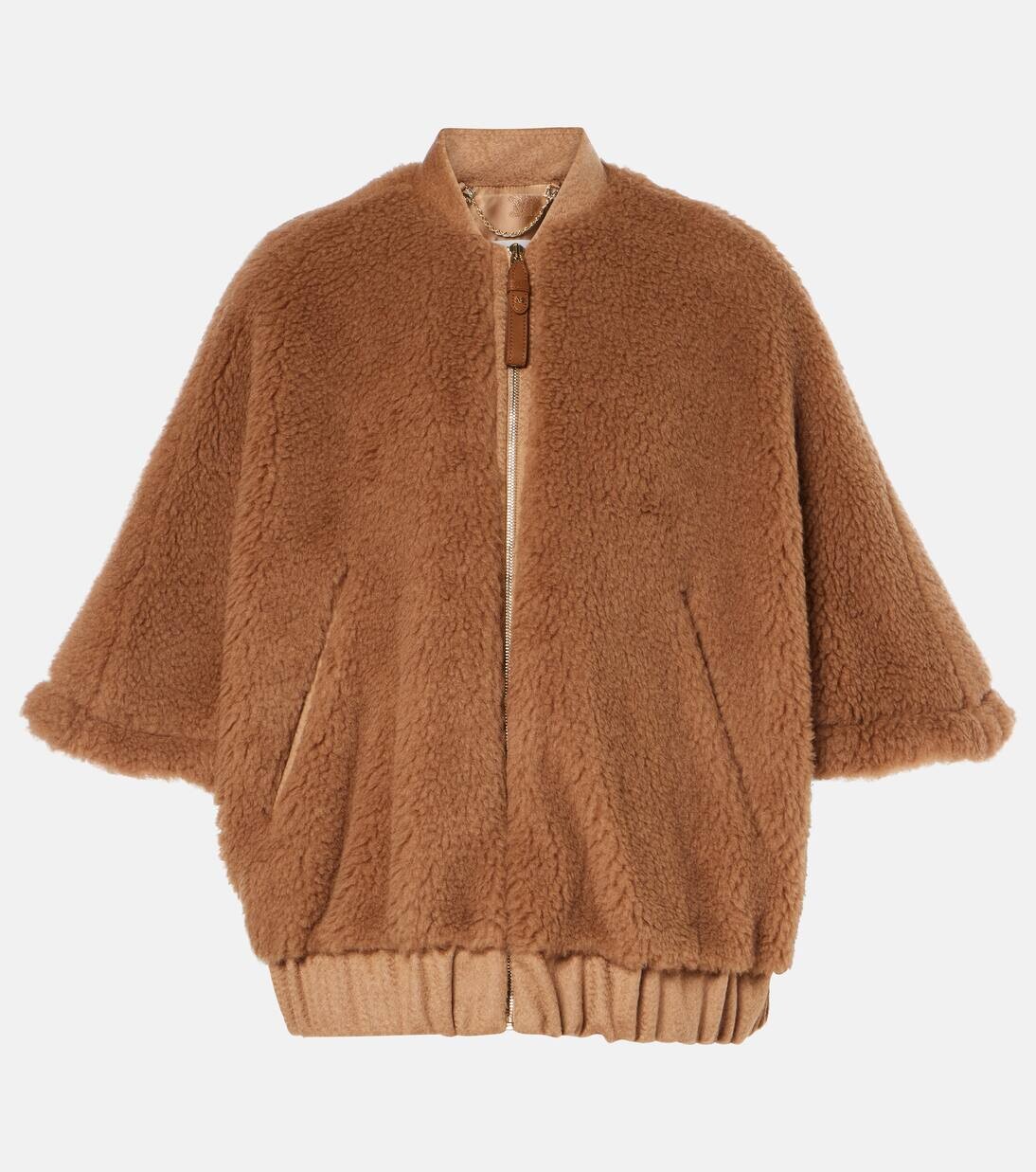 

Накидка из шерсти Broise Max Mara, цвет cammello