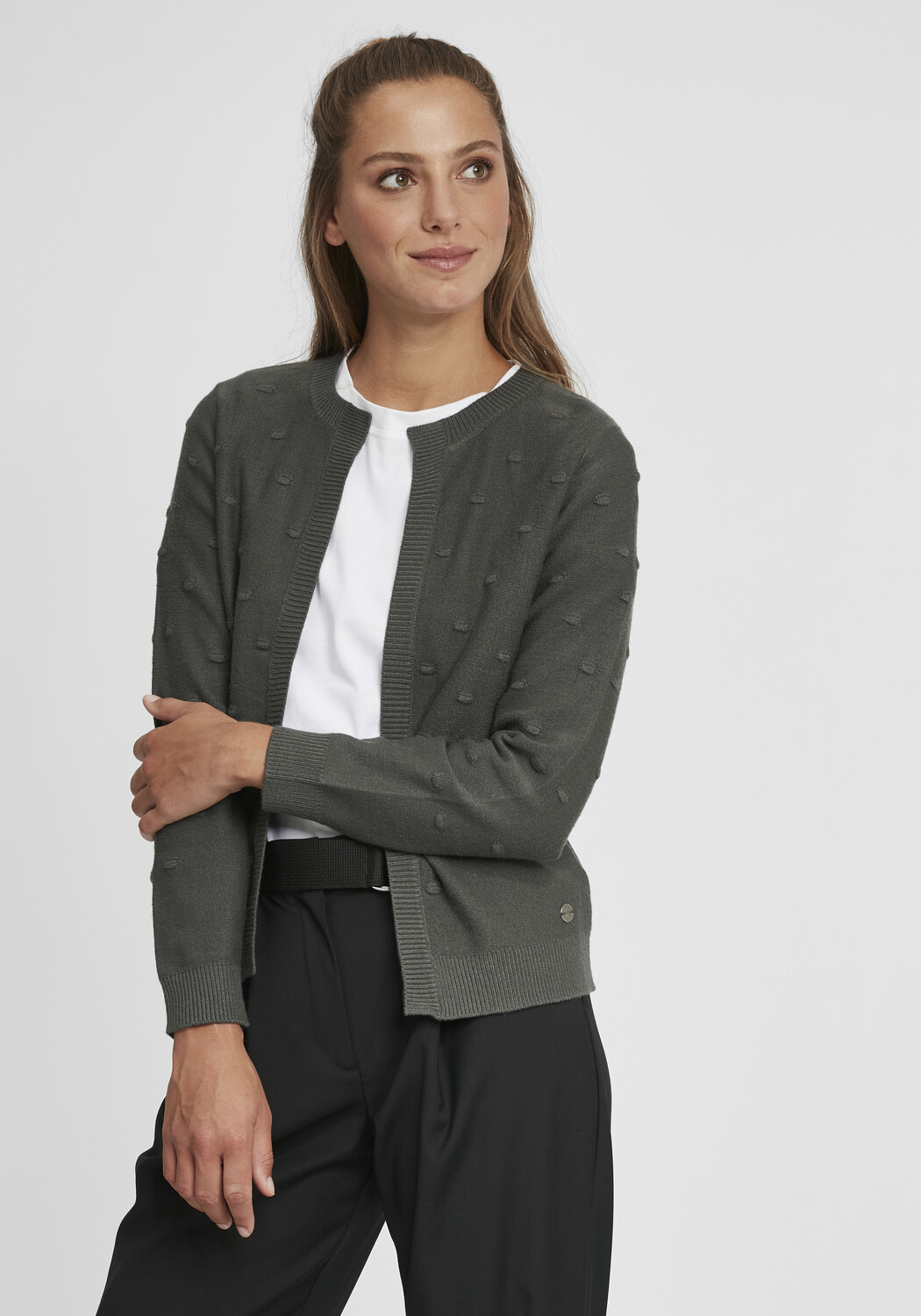 

Кардиган Oxmo Strickjacke, зеленый
