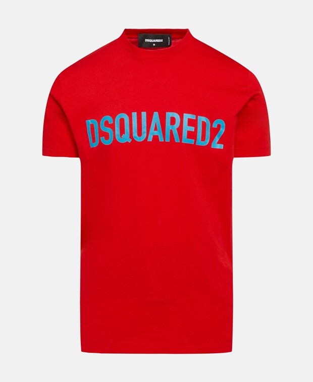 

Футболка Dsquared2, вишнево-красный