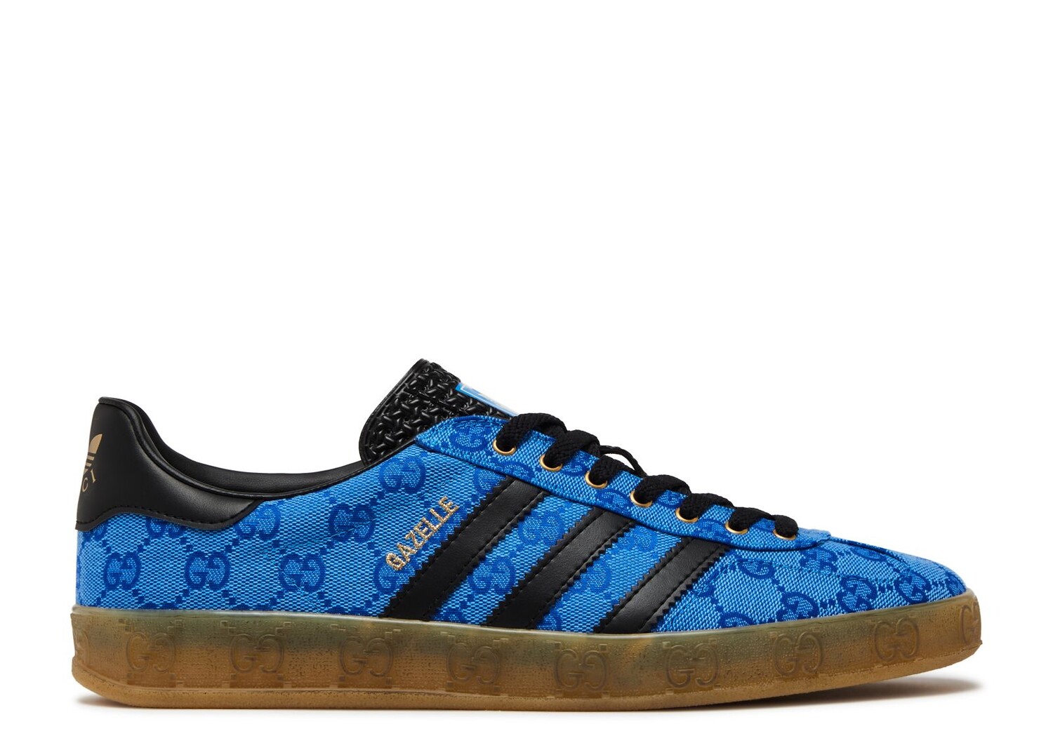 

Кроссовки adidas Gucci X Gazelle 'Blue Gg Monogram', синий
