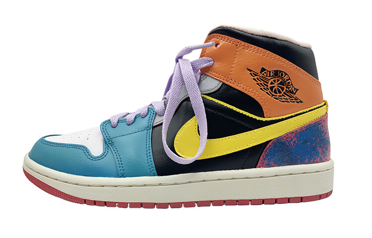 

Баскетбольные кроссовки Air 1 Vintage женские высокие синие Jordan