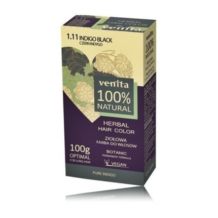Травяная краска для волос, 100% натуральная, для веганов, 100 г, Venita цена и фото