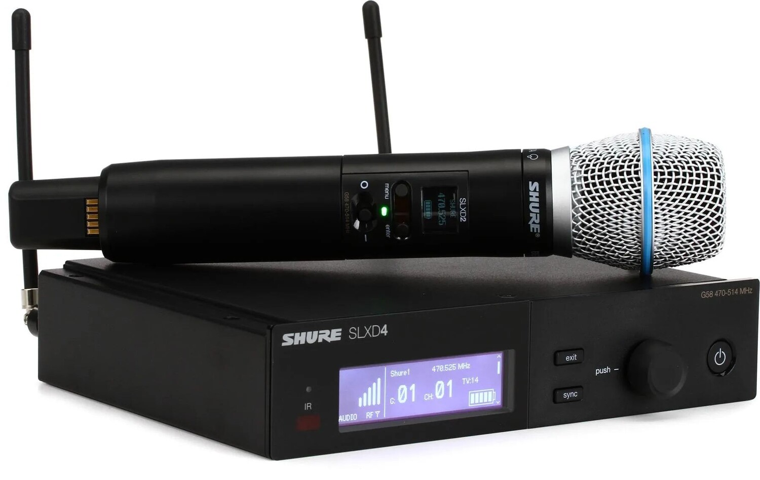 

Цифровая беспроводная портативная микрофонная система Shure SLXD24/B87A — диапазон G58