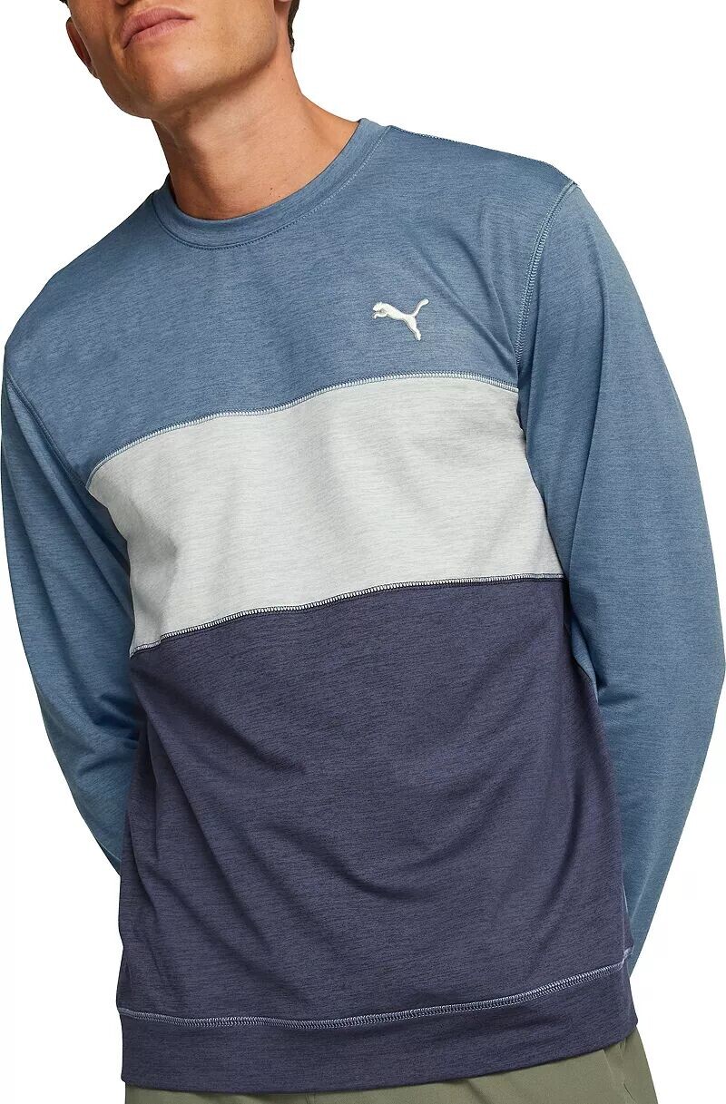 

Мужская толстовка для гольфа с круглым вырезом Puma CLOUDSPUN Colorblock