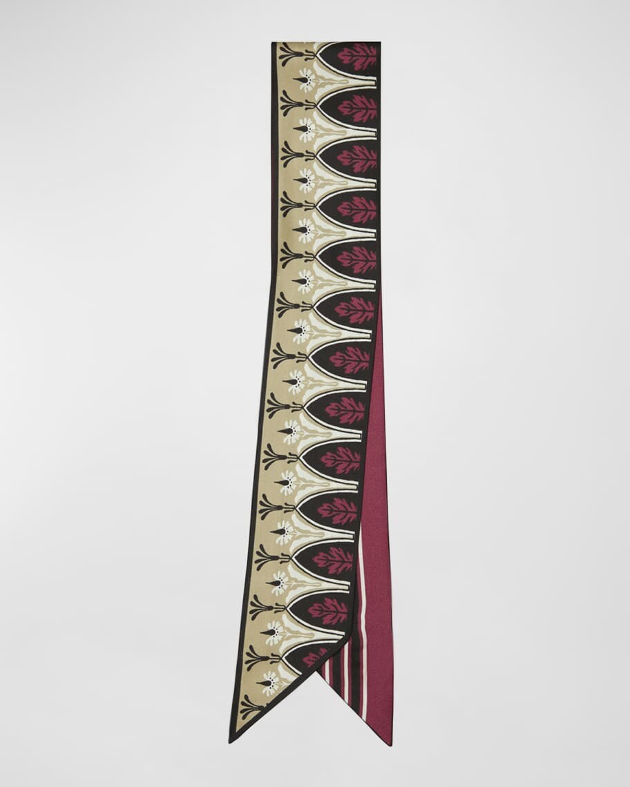 

Шелковый галстук с лентой из твила Lola Montez Tory Burch