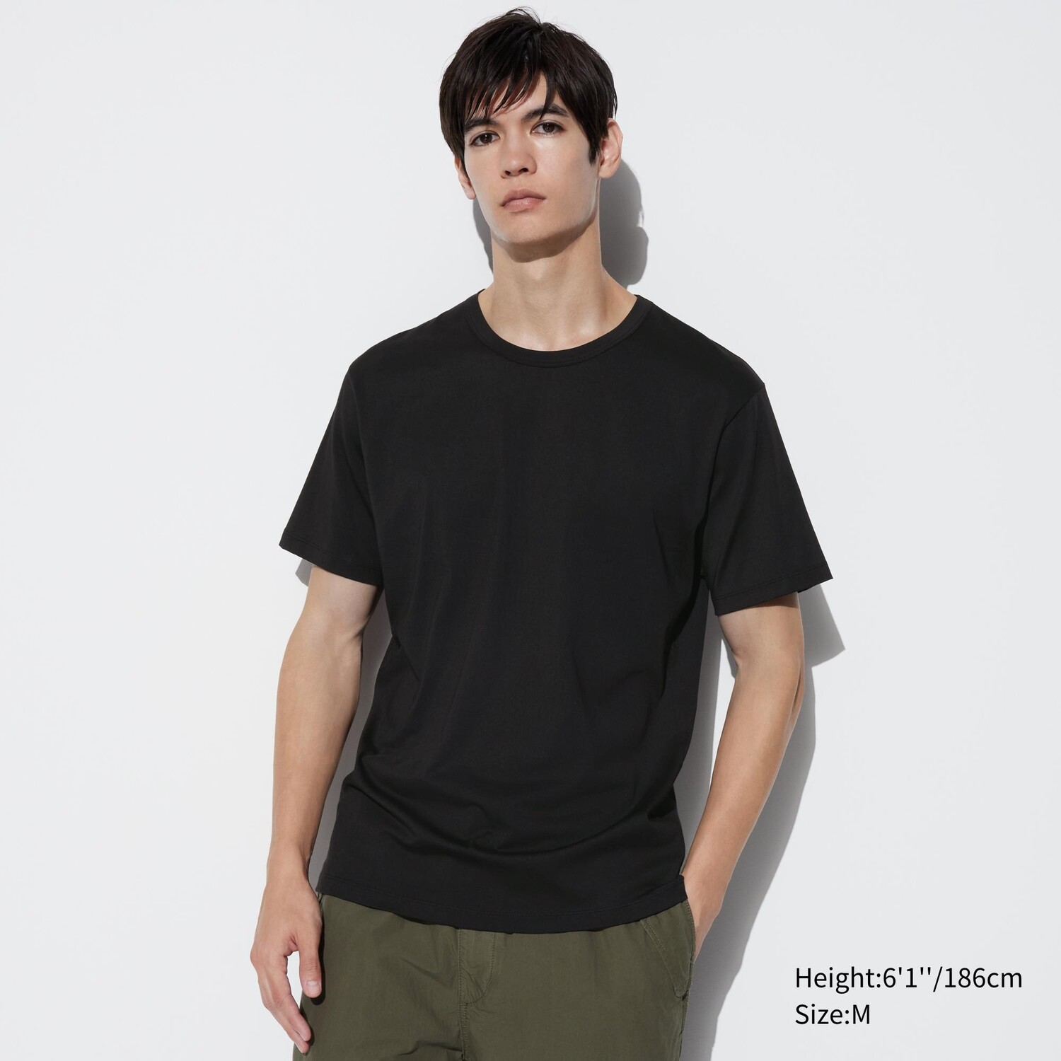

Футболка Uniqlo Airism с короткими рукавами, черный