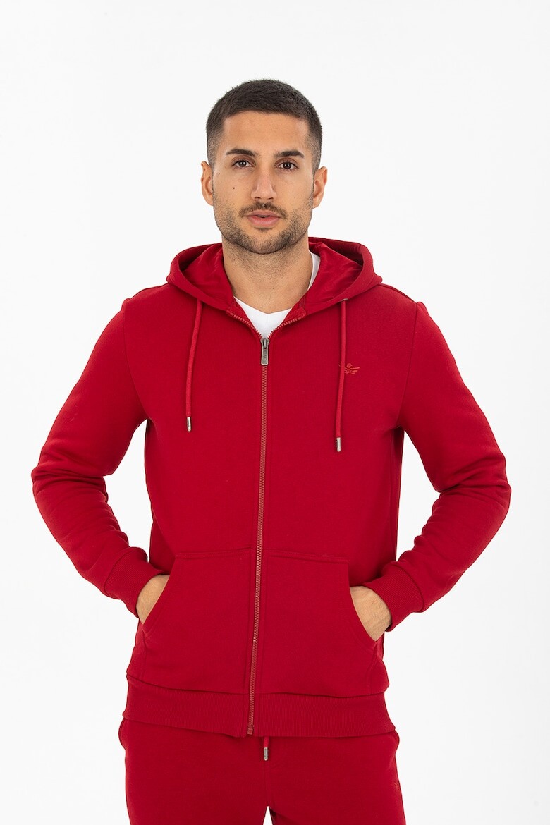 

Худи на молнии Dusty Red, White And Blue, красный