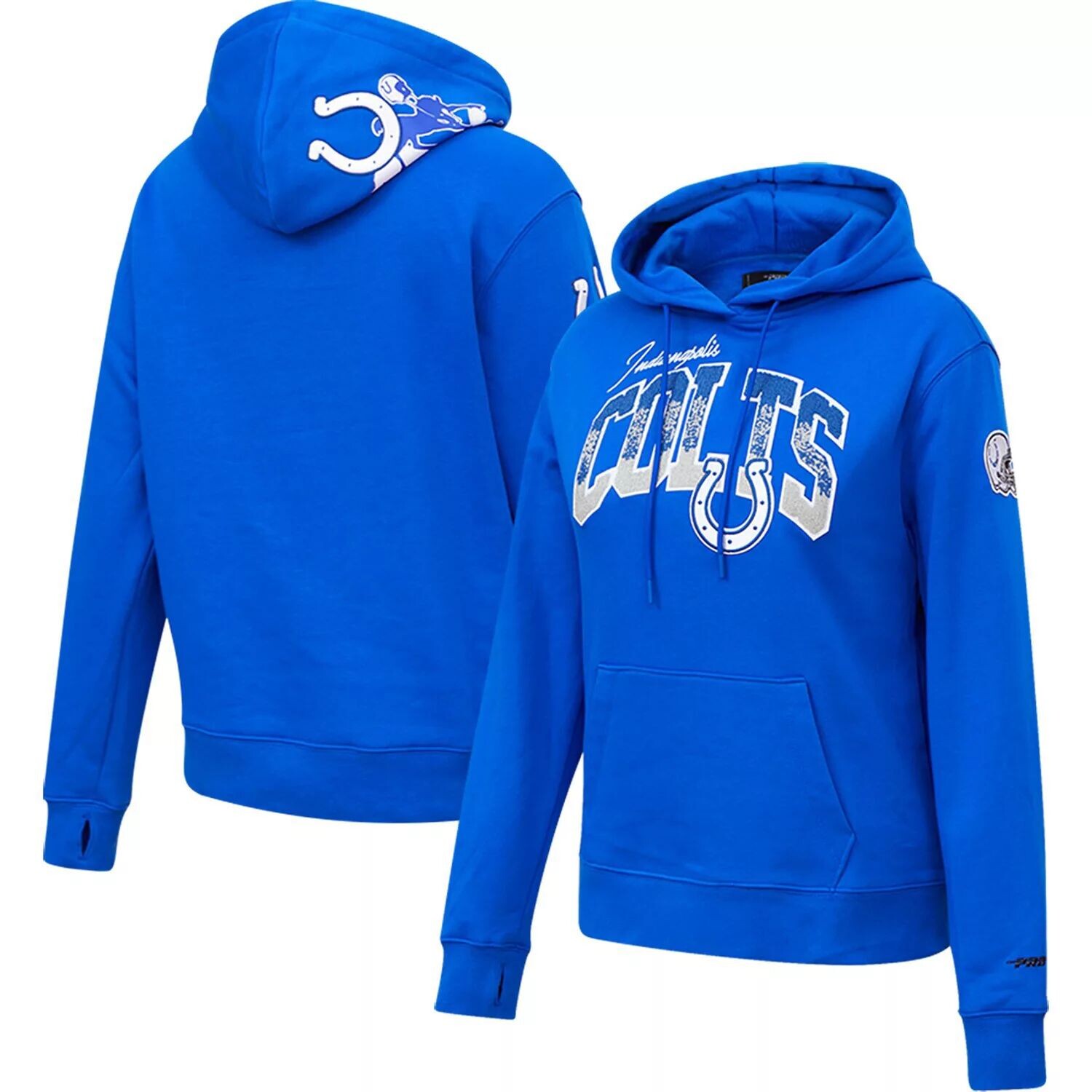 

Женский пуловер с капюшоном Pro Standard Royal Indianapolis Colts с местной нашивкой