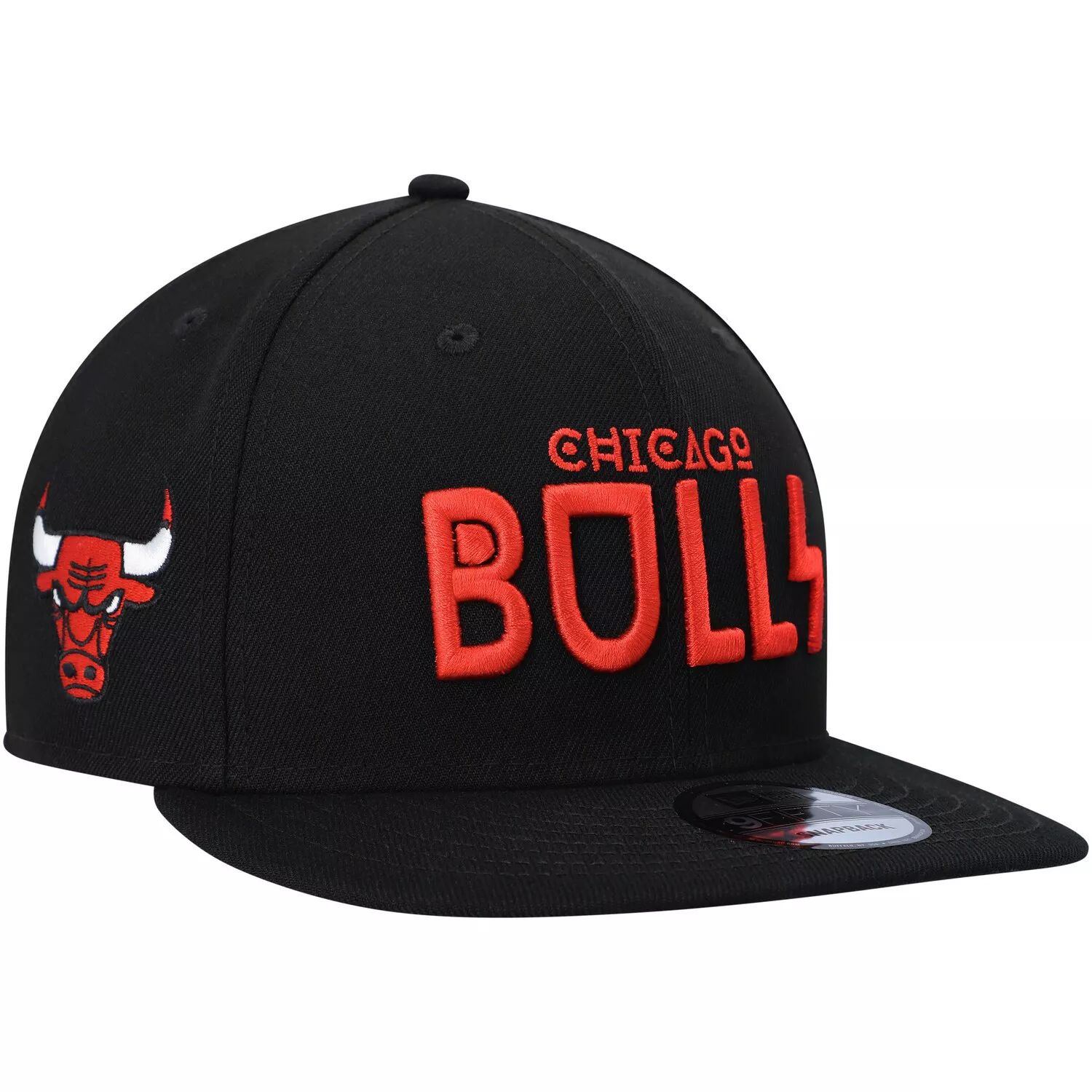 Черная мужская кепка New Era Chicago Bulls Rocker 9FIFTY Snapback