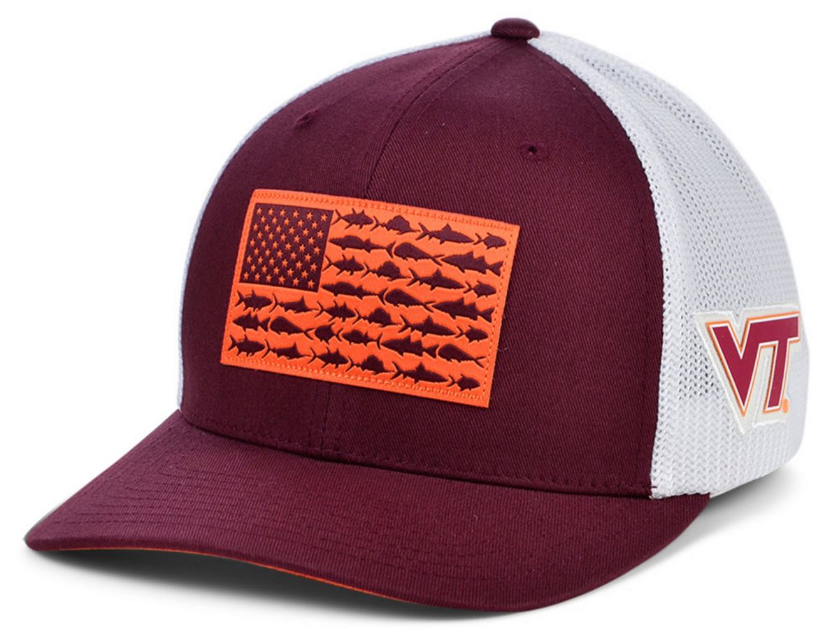 

Кепка эластичного кроя Virginia Tech Hokies PFG Fish Flag Columbia