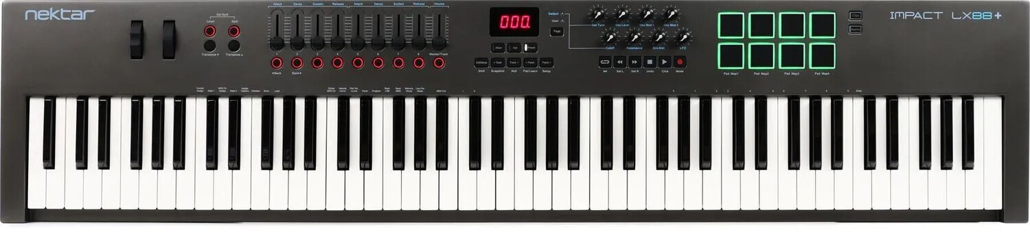 

Nektar Impact LX88+ 88-клавишный контроллер клавиатуры