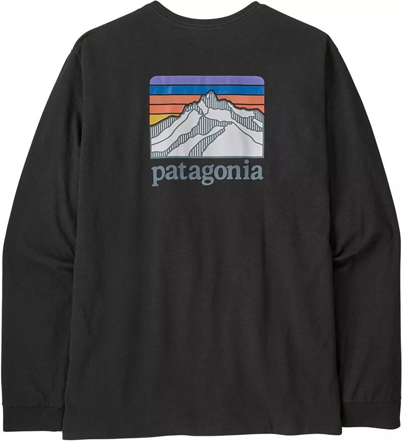 Мужская футболка Patagonia Line с логотипом Ridge Responsbilit с длинными рукавами
