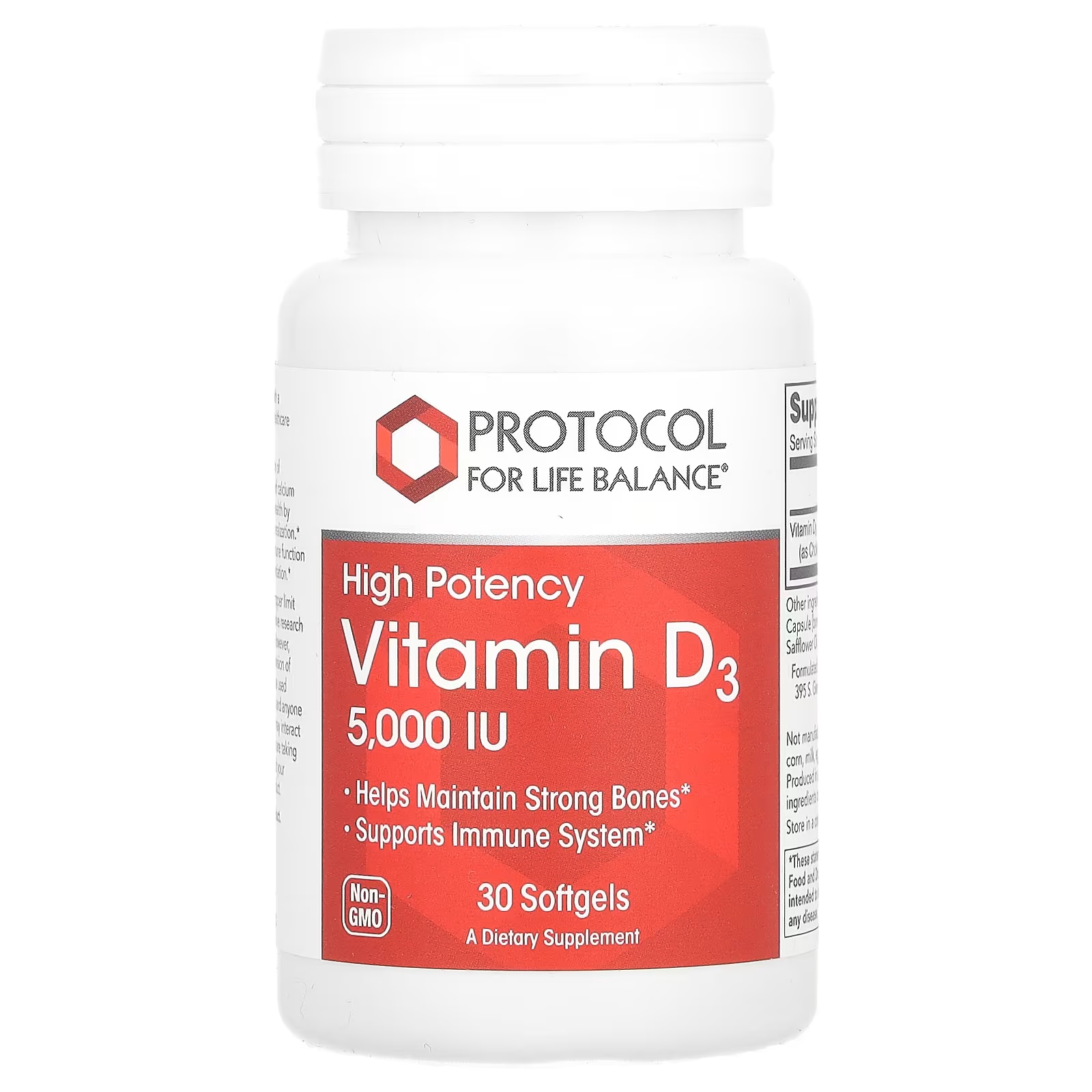 Витамин D3 Protocol for Life Balance высокой эффективности, 30 мягких таблеток жидкий витамин d3 protocol for life balance повышенной силы 30 мл