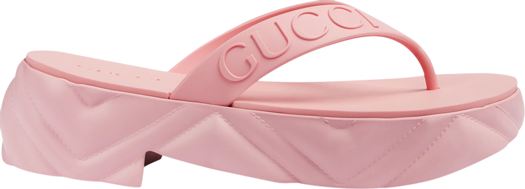 Кроссовки Gucci Wmns Thong Platform Sandal 'Pink', розовый