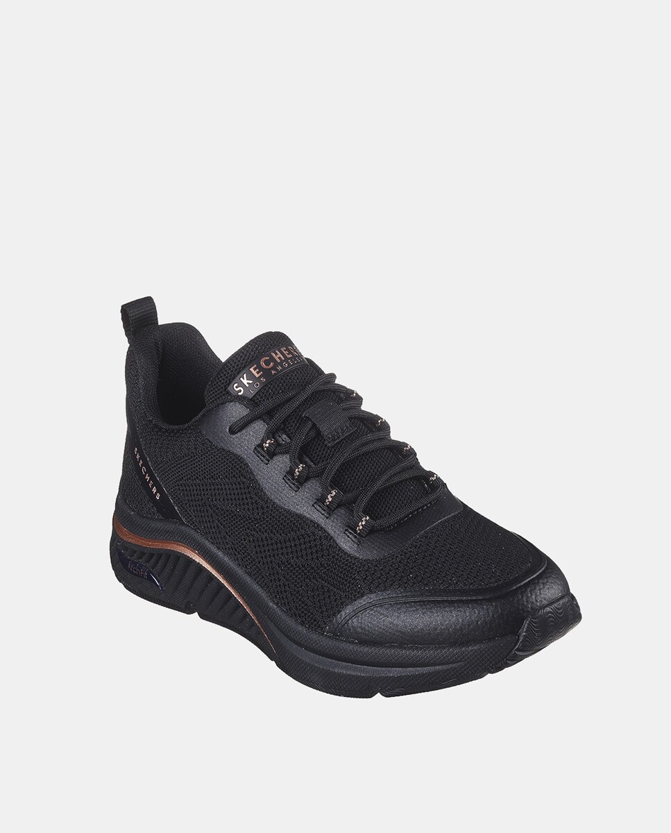 

Женские кроссовки Sport Arch Fit на низкой танкетке Skechers, черный