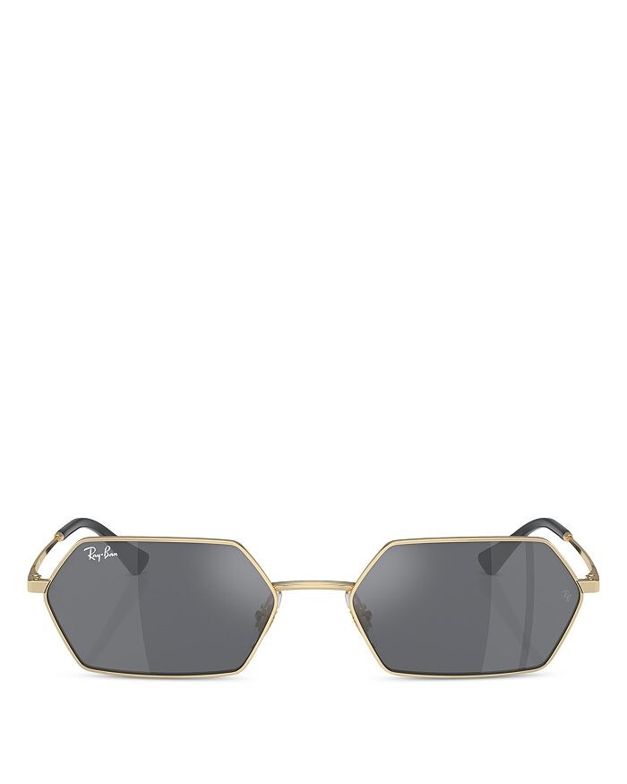 

Прямоугольные солнцезащитные очки Ray-Ban Yevi, 58 мм, оранжевый