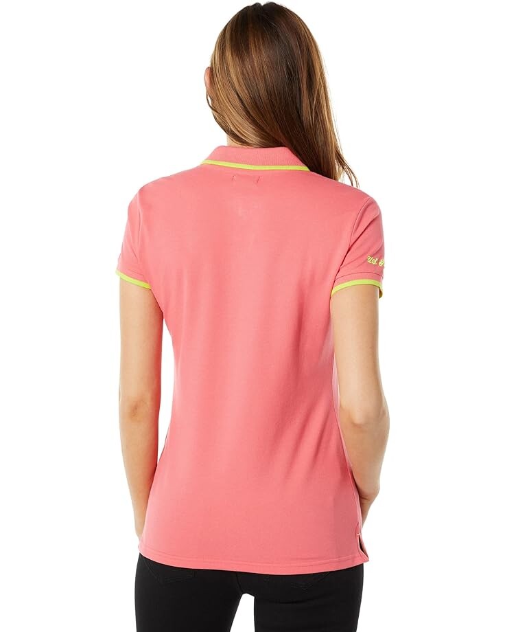 

Поло U.S. POLO ASSN. Classic Stretch Pique Polo Shirt, цвет Calypso Coral