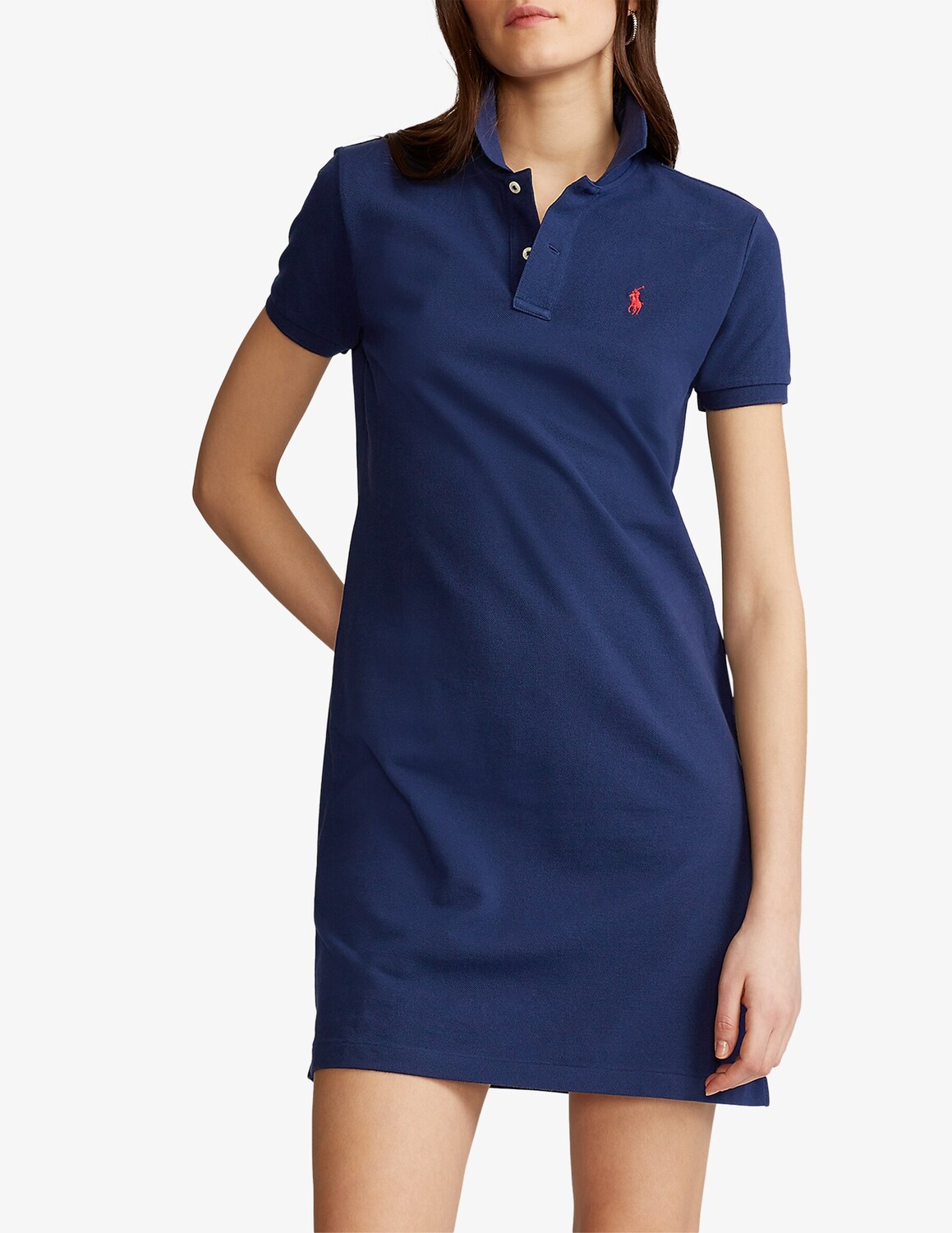 

Повседневное платье-поло с короткими рукавами Ralph Lauren, синий