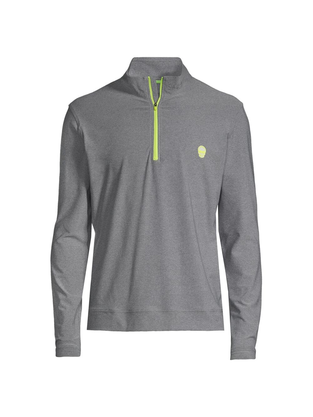 

Свитер Drop 2.0 SWAG Skull с молнией на четверть SWAG GOLF, серый