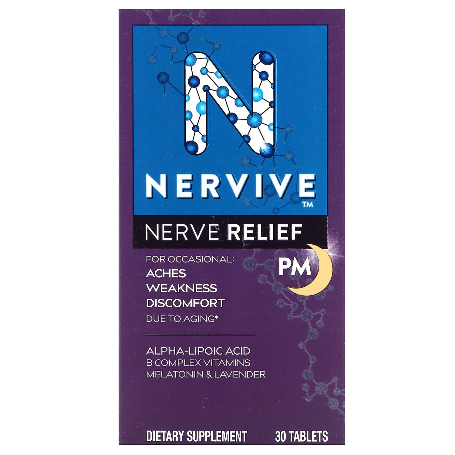 

Nerve Relief, PM, 30 таблеток, Nervive