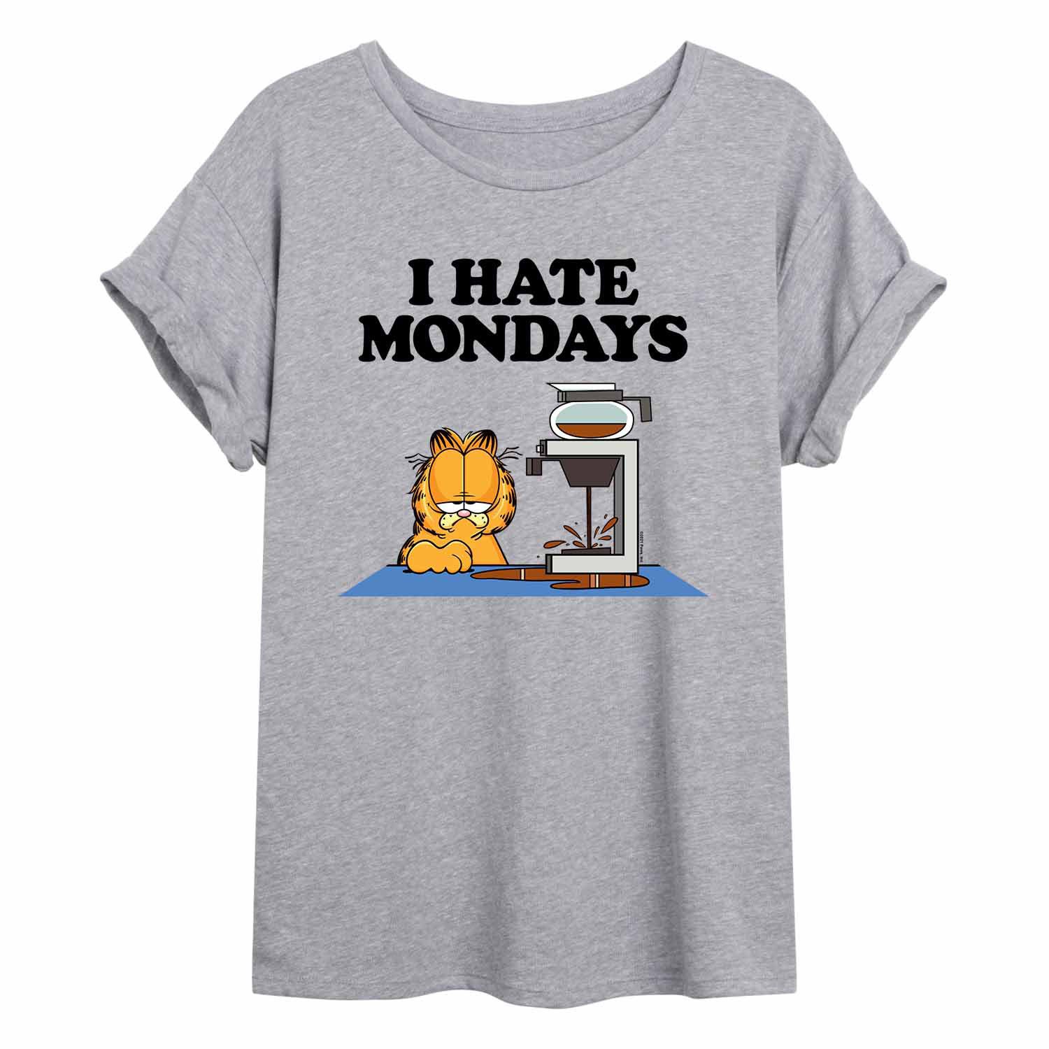 Струящаяся футболка Garfield Hate Mondays для юниоров Licensed Character