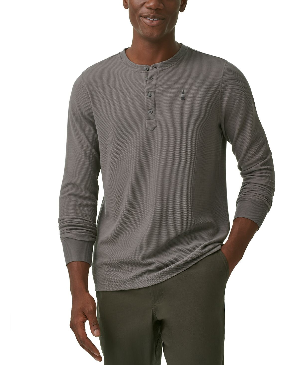

Мужская футболка Henley вафельной вязки с длинными рукавами Camden BASS OUTDOOR