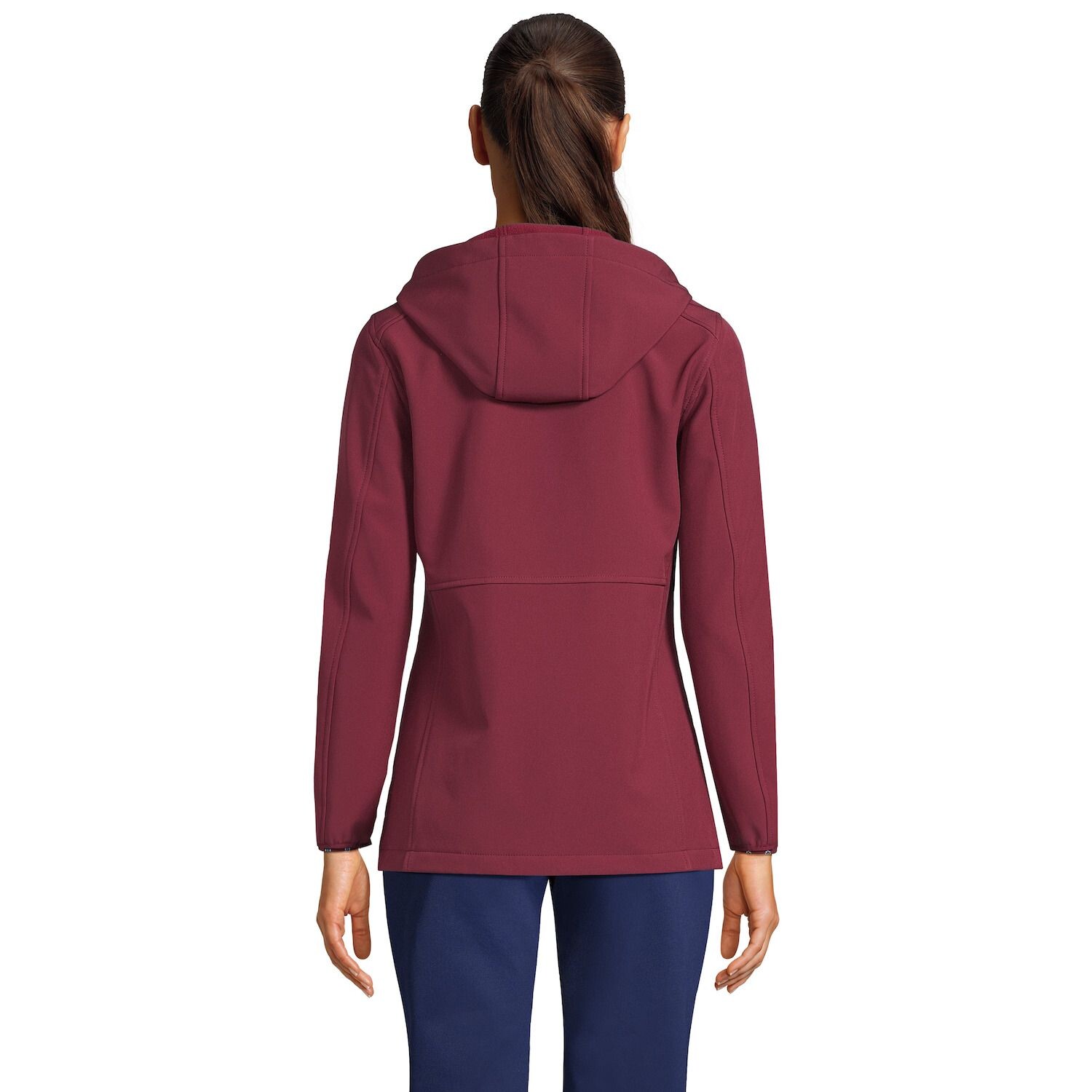 

Женская куртка из эластичного флиса Softshell Tall Lands End Lands' End, черный