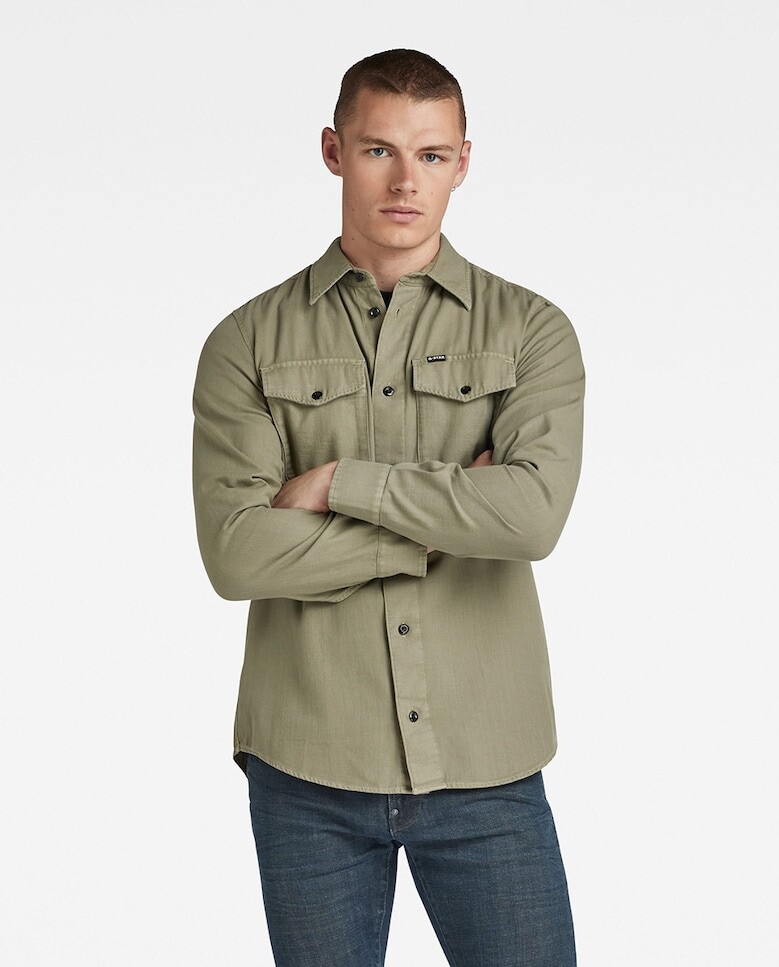 

Мужская узкая рубашка с длинным рукавом G-Star Raw