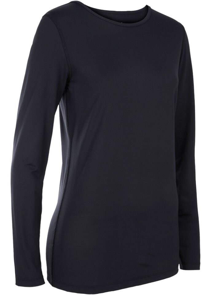 

Спортивная длинная рубашка Bpc Bonprix Collection, черный