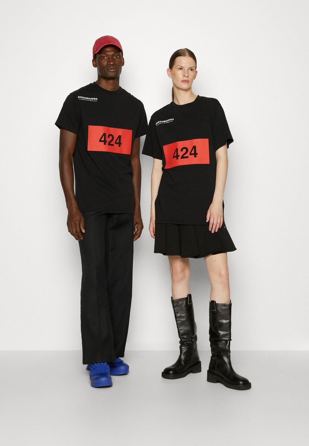 

Футболка с принтом 424 UNISEX PRINTED, черный