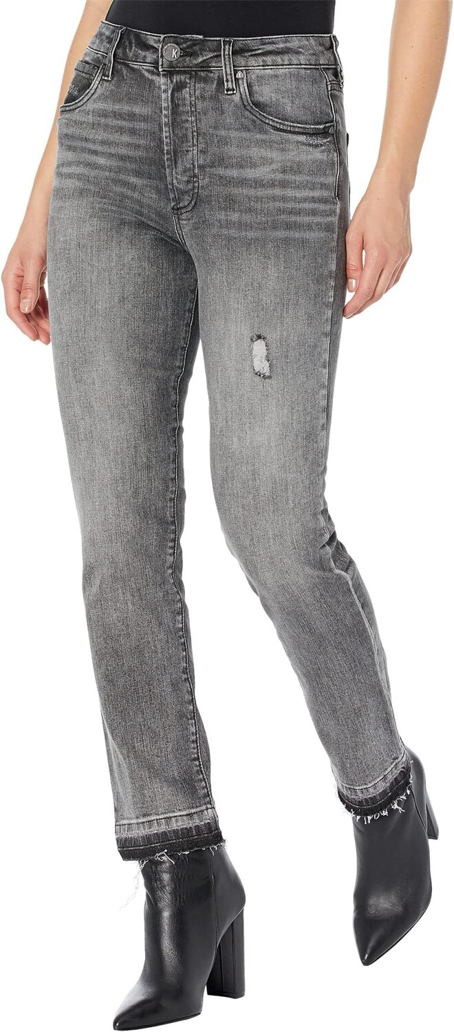 

Джинсы Rosa High-Rise Straight Legs w/ Hidden Button in Unforgettable KUT from the Kloth, цвет Unforgettable