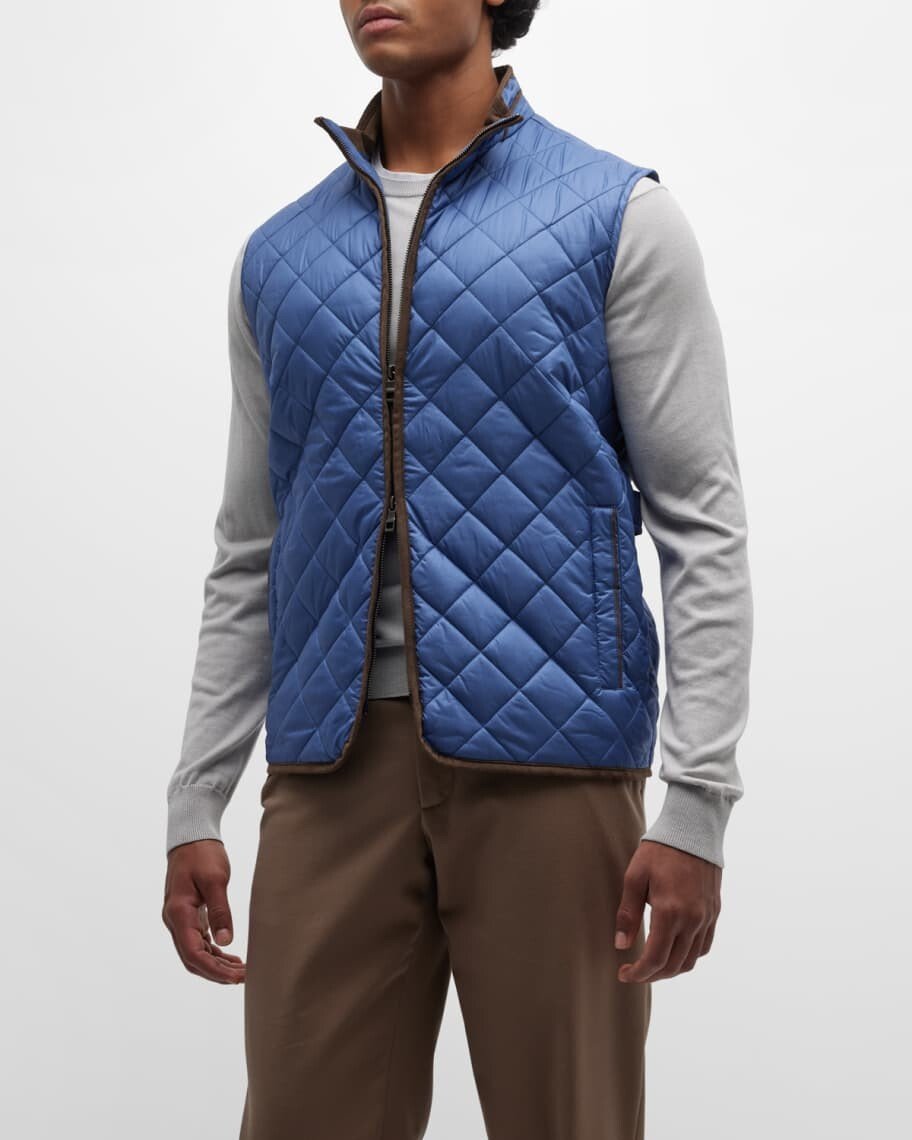 

Мужской стеганый туристический жилет Essex Peter Millar, Синий