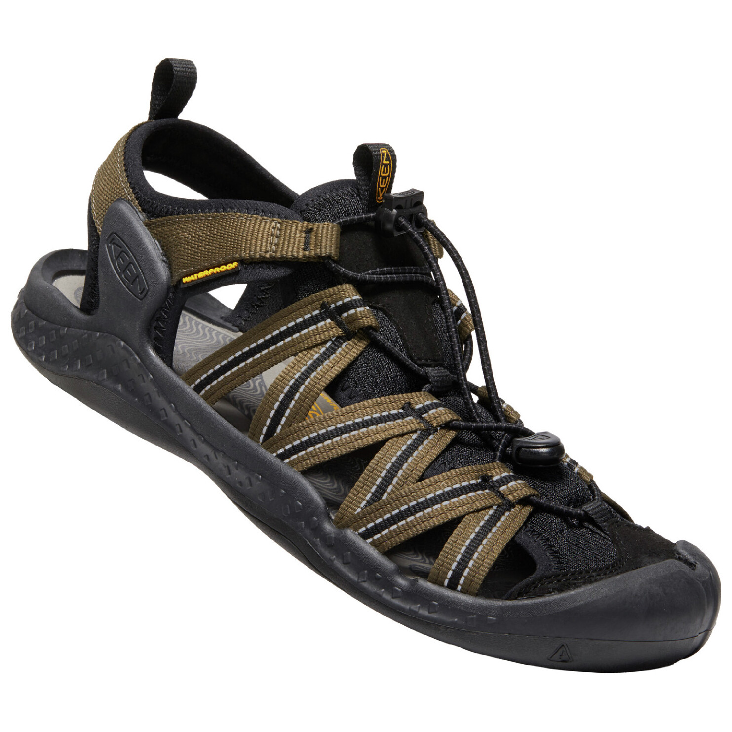 Сандалии Keen Drift Creek H2, цвет Dark Olive/Black цена и фото