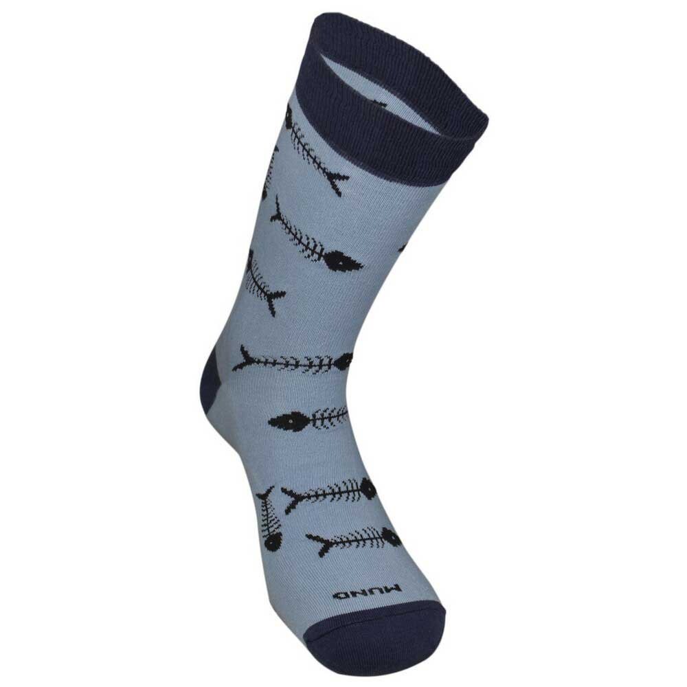 

Носки Mund Organic Cotton Fish, синий