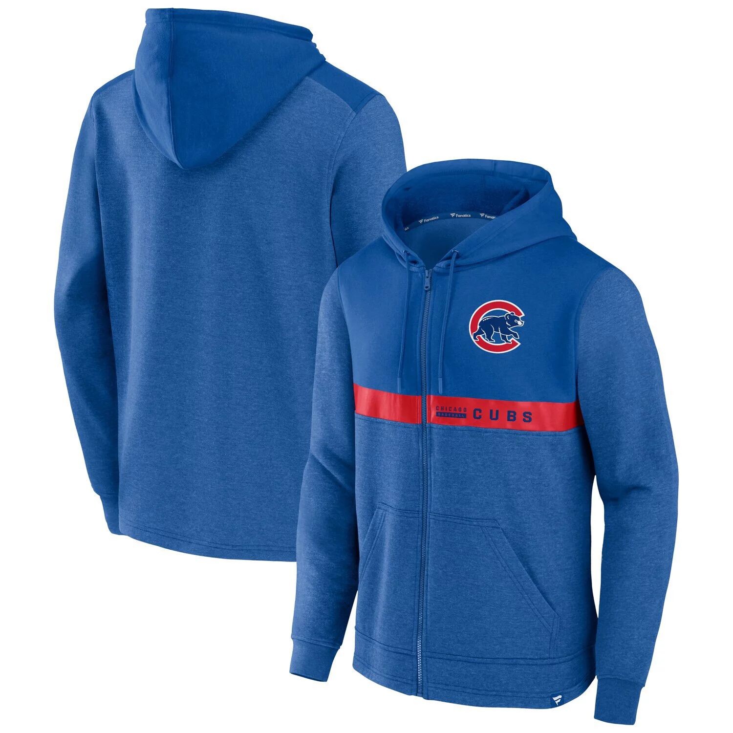 

Мужская толстовка с молнией во всю длину с логотипом Fanatics Royal Chicago Cubs Ultimate Champion