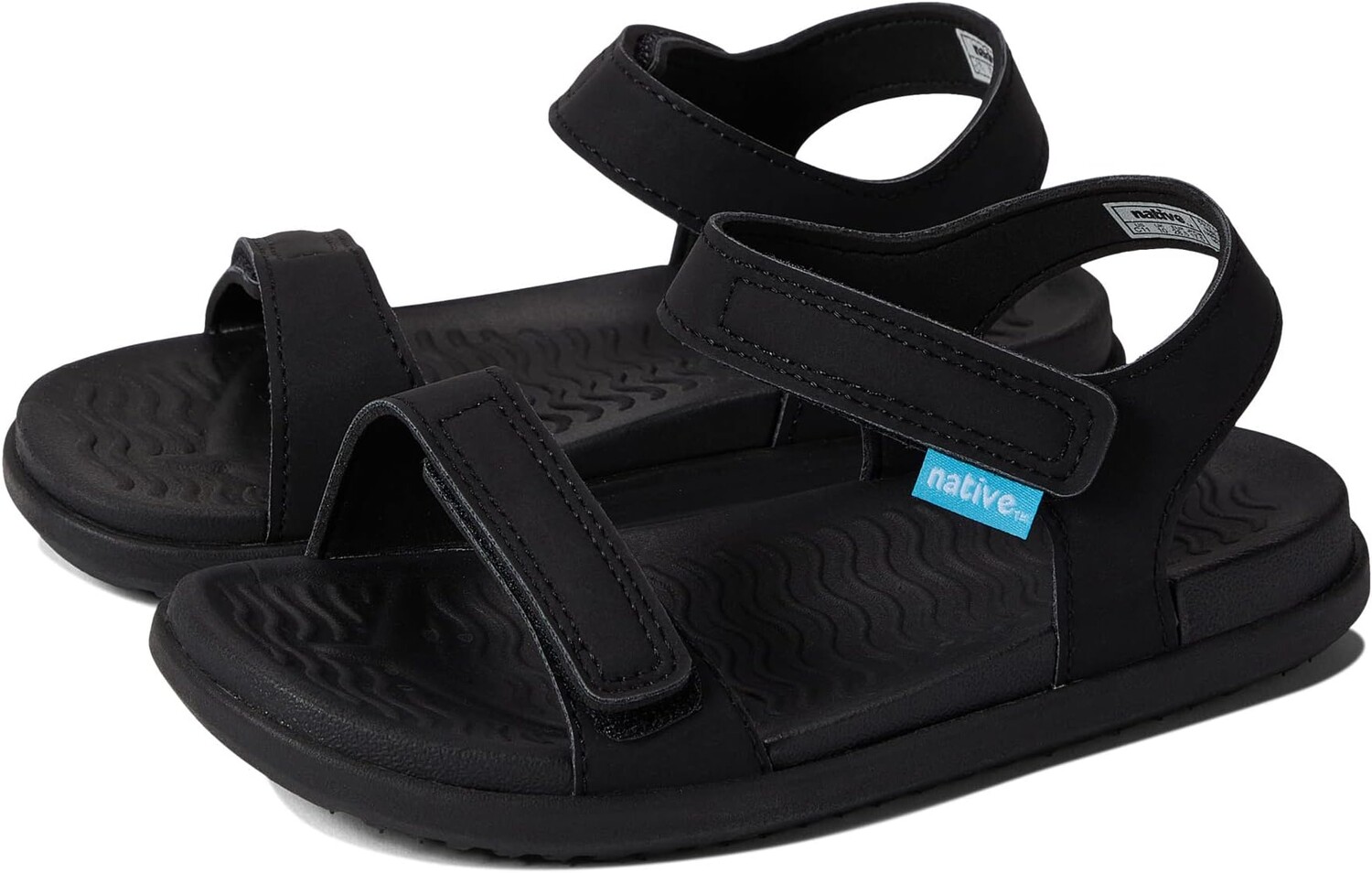 

Сандалии на плоской подошве Charley Sugarlite Native Shoes Kids, цвет Jiffy Black/Jiffy Black