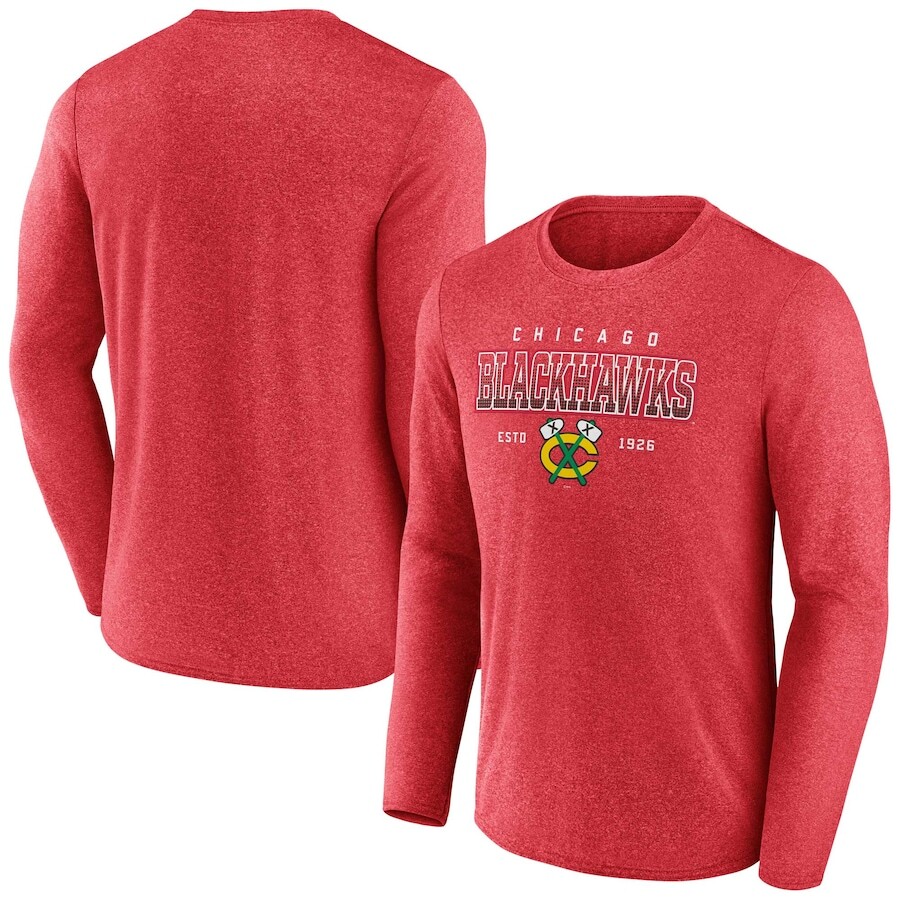 

Футболка с длинным рукавом Fanatics Branded Chicago Blackhawks, красный
