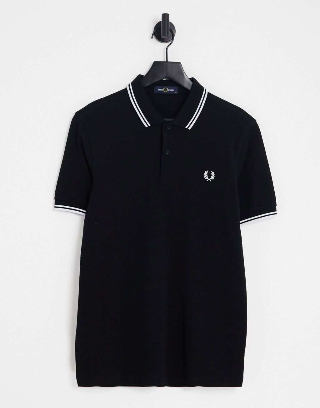 

Черная футболка-поло с логотипом Fred Perry, Черный