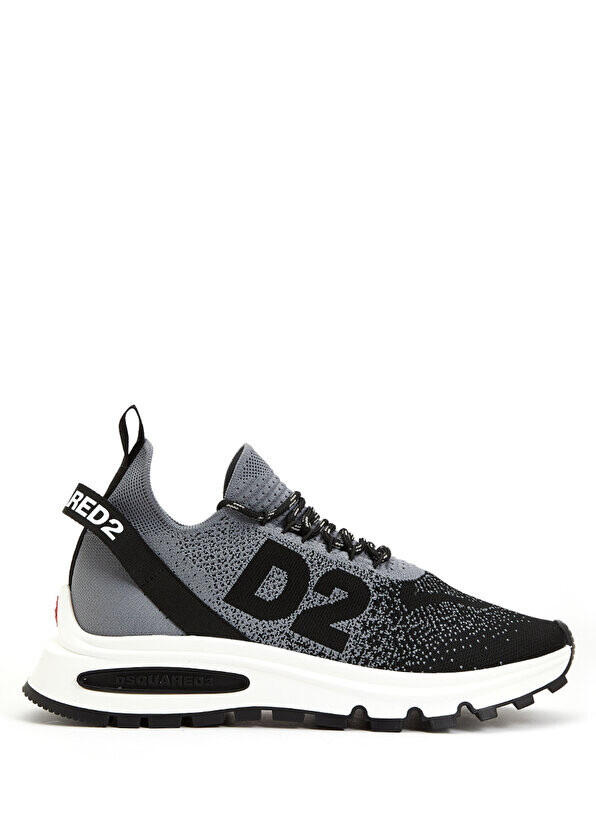 

Мужские кроссовки run ds2 серо-черного цвета с логотипом Dsquared2