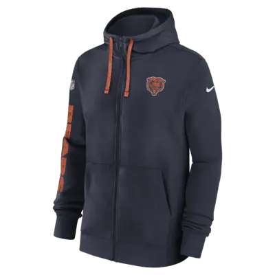 

Худи Nike Chicago Bears Sideline Team Issue Club, темно-синий