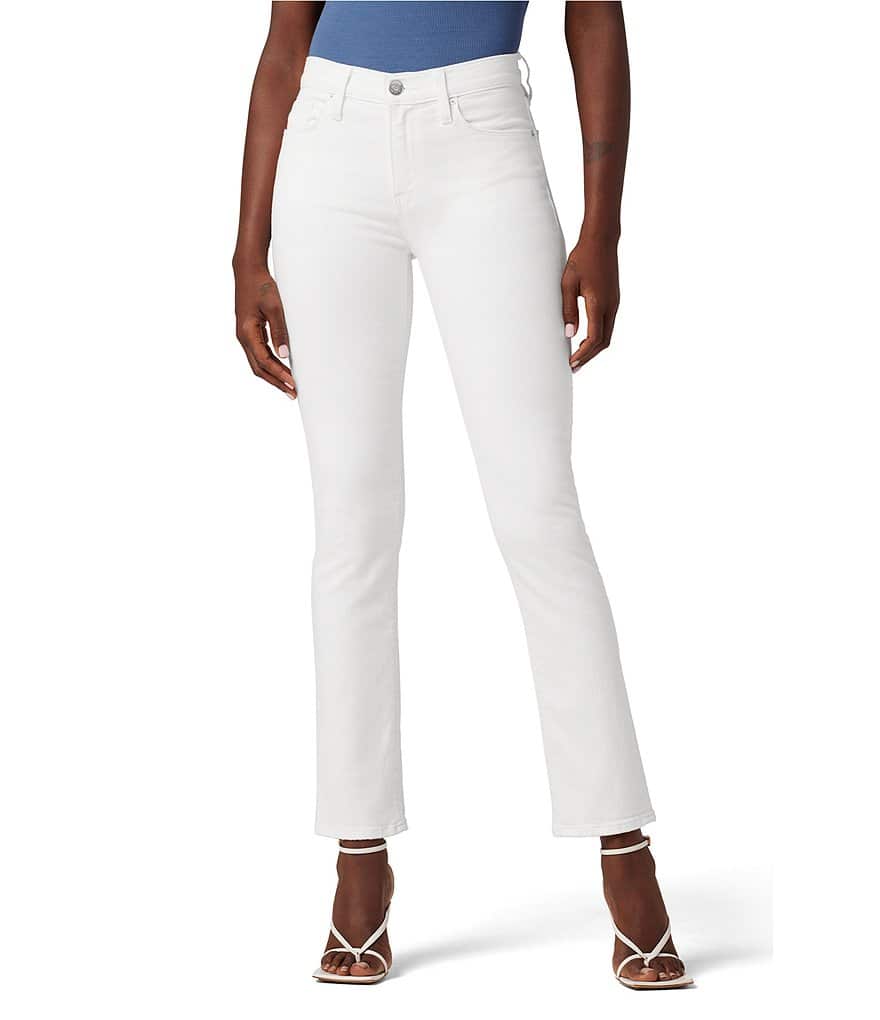 цена Hudson Jeans Nico Прямые джинсы до щиколотки со средней посадкой, белый