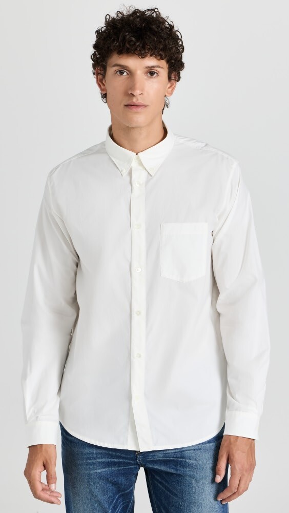 

Рубашка A.P.C. Edouard Poplin Button Down, белый